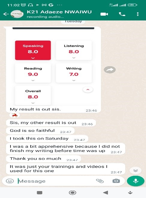 IELTS Testimonial 6